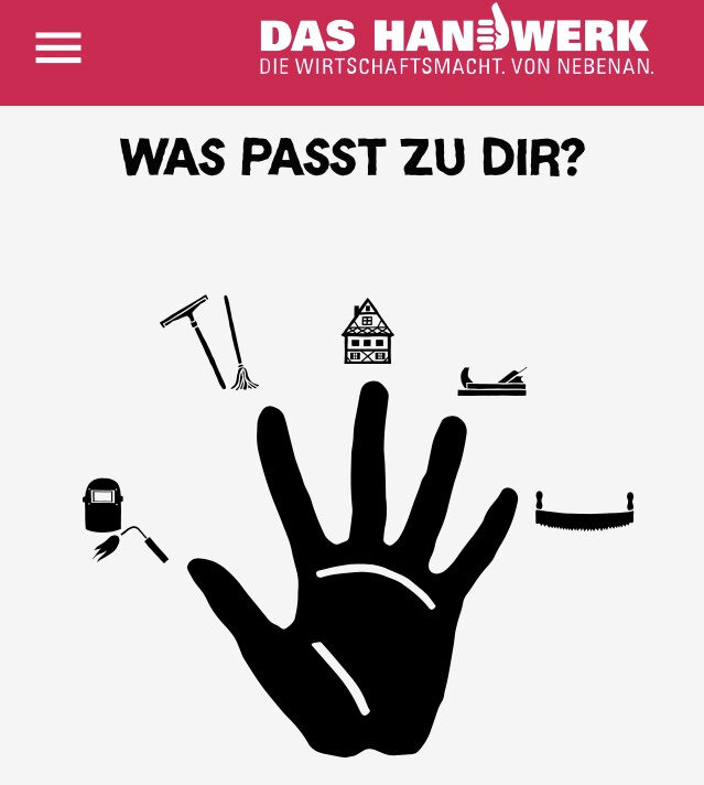 Berufe-Checker: Screenshot Handwerkskammer App