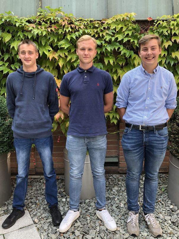 Torgen, Kevin, Felix Ausbildung Rohrleitungsbau Lüneburg Azubibotschafter