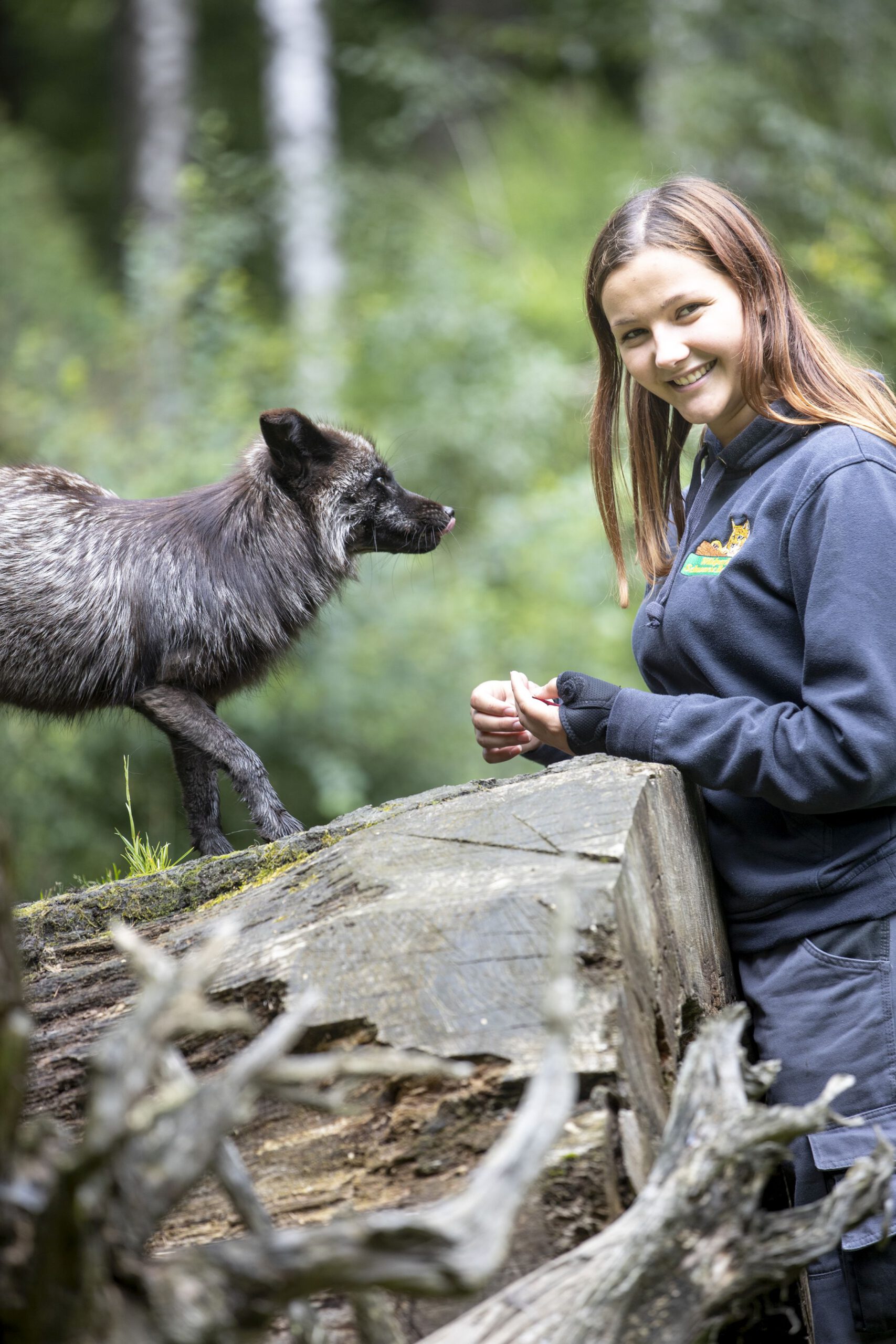 Moin Future Jennifer Vaubel 19 Tierpflegerin mit Silberfuchs Mogli